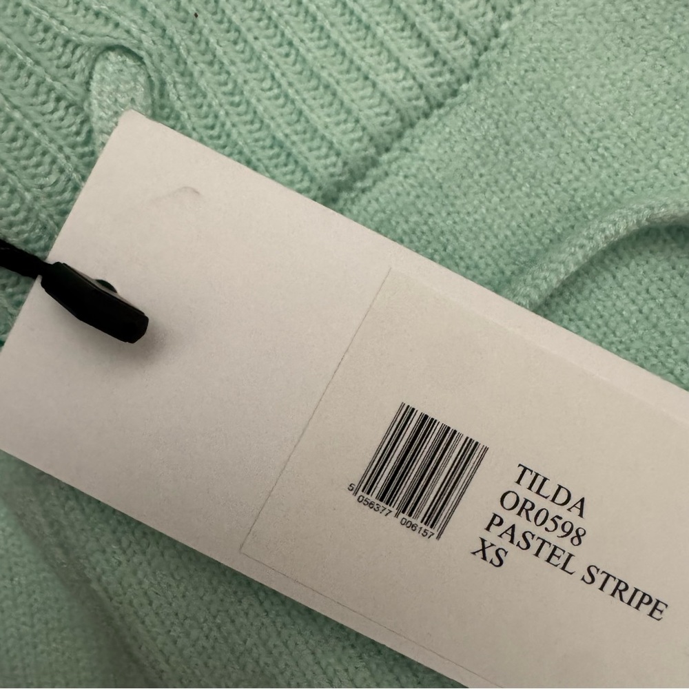 Olivia Rubin Tilda Pastel Rainbow Stripe Knit Jogger Pants XS NWT - Picture 6 of 7
